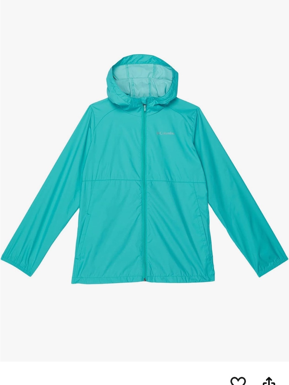 Girls' Columbia Kids' Teal Switchback II Rain Jacket